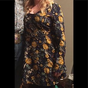 Fall floral dress